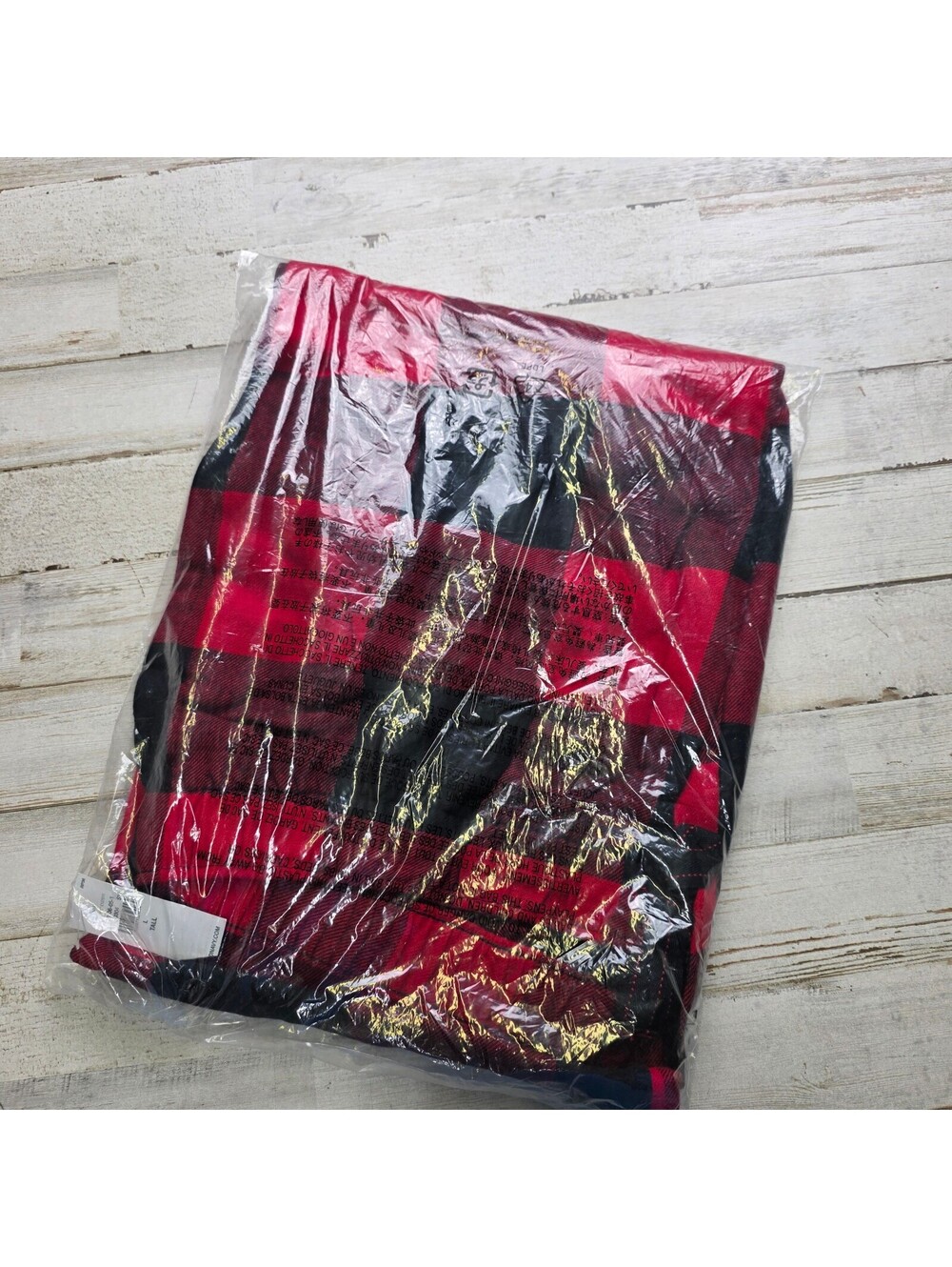 Old Navy L Tall Red Flannel Christmas Morning PJ Pants Holiday Pajama NIP